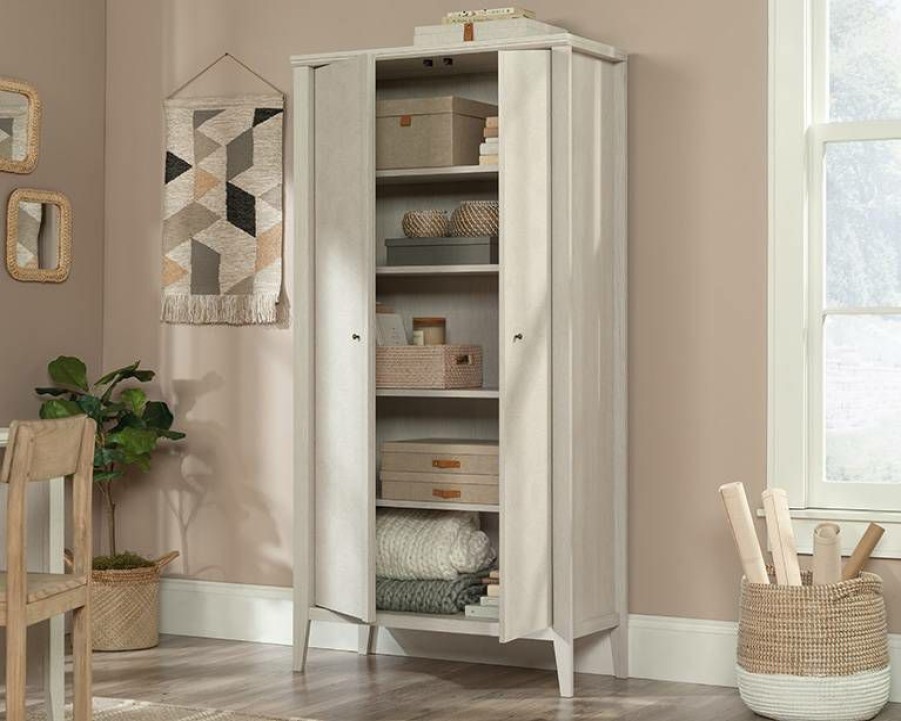 Filing Cabinets * | Latest Fashion Larkin Ledge 2-Door Storage Cabinet In Glacier Oak Sauder 433633