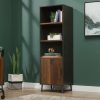 Bookcases & Shelves * | Best Choice Canton Lane Bookcase W/ Door In Grand Walnut Sauder 425303