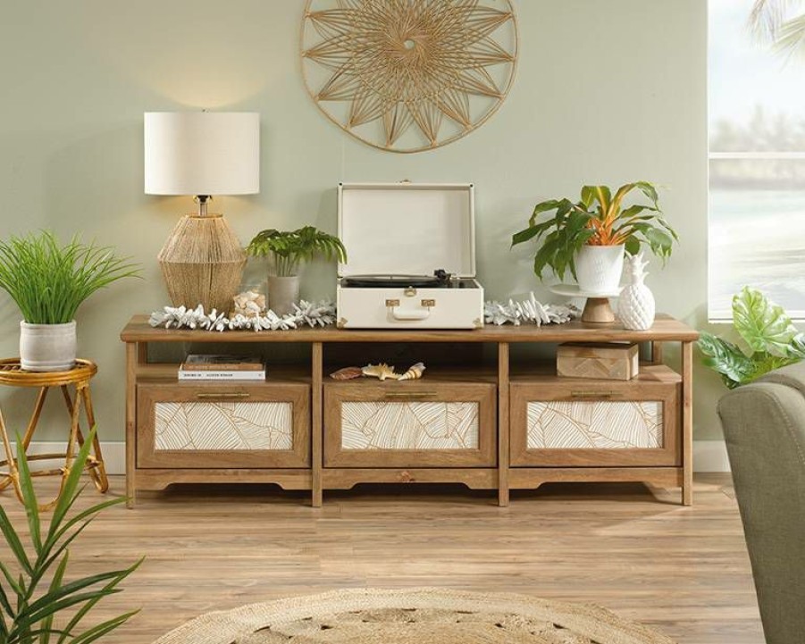 Storage Credenza * | Clearance Coral Cape Credenza In Sindoori Mango Sauder 424808