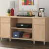 Storage Credenza * | Hot Selling Clifford Place Office Storage Credenza In Natural Maple Sauder 433365