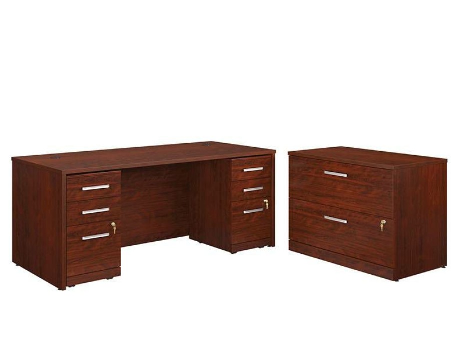 Desks * | Outlet Sale Affirm 72 X 30 2-File Double Ped Desk/Lat File Sauder 430207