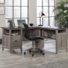 Desks * | New Arrivals August Hill L-Shaped Home Office Desk In Mystic Oak Sauder 430757