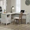 Desks * | High Quality Dakota Pass Rustic L-Shaped Desk In White Plank Sauder 427566