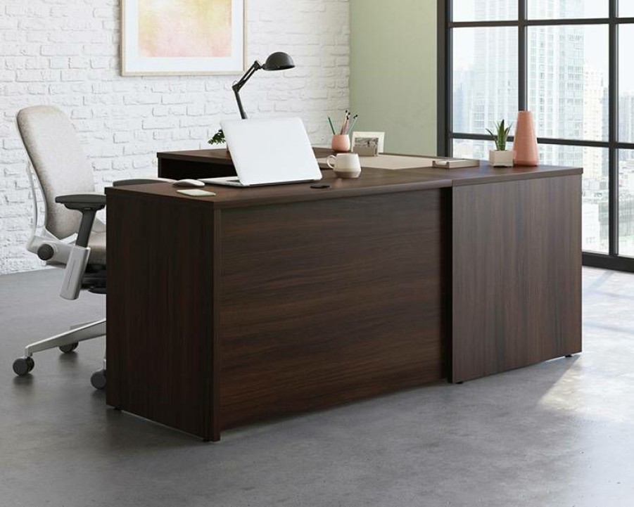 Desks * | Best Quality Affirm 42 Commercial Desk Return In Noble Elm Sauder 427439