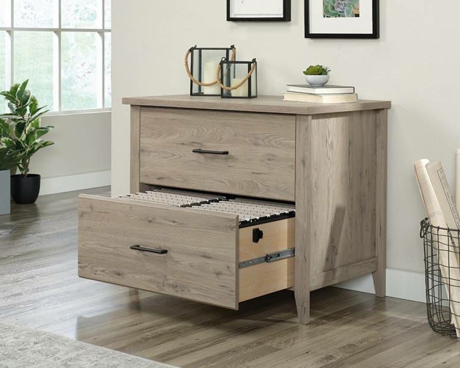 Filing Cabinets * | Quick Delivery Summit Station Lateral File Lao In Laurel Oak Sauder 428397