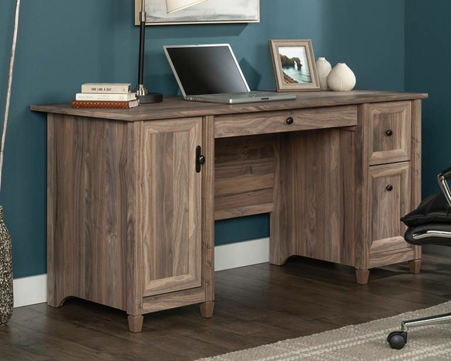 Desks * | Less Expensive Edge Water Home Office Computer Desk With Storage Sauder 431583