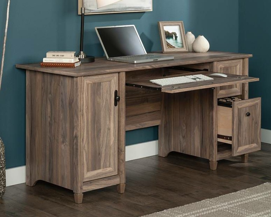 Desks * | Less Expensive Edge Water Home Office Computer Desk With Storage Sauder 431583