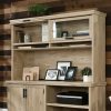 Desks * | High Quality Aspen Post Large Hutch Pmo In Prime Oak Sauder 427022