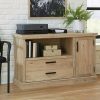 Storage Credenza * | Promotion Mason Peak Commercial Credenza Office Storage Cabinet In Prime Oak Sauder 427836