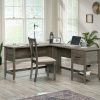 Desks * | Hot Selling Summit Station L-Shaped Desk With Storage In Pebble Pine Sauder 429319