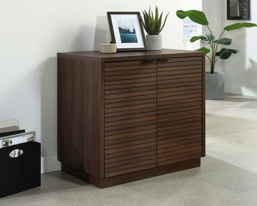 Storage Credenza * | Reliable Quality Palo Alto Commercial Storage Cabinet In Spiced Mahogany Sauder 427823