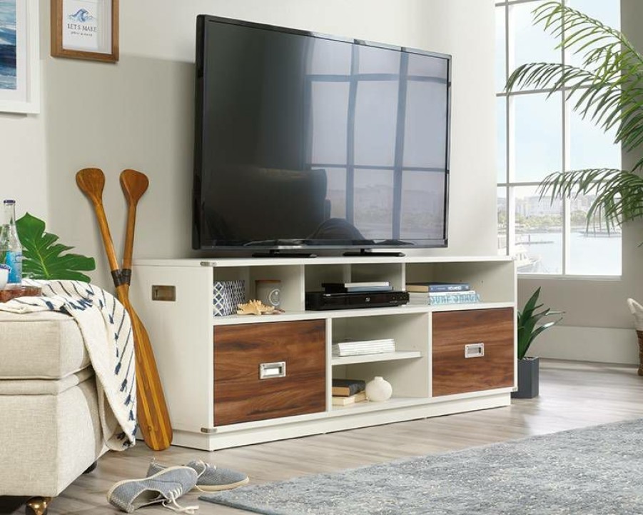 Storage Credenza * | Promotion Vista Key Credenza In Pearl Oak Sauder 424177