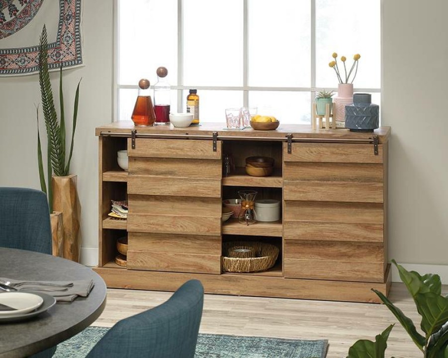 Storage Credenza * | Top Selling Cannery Bridge Credenza In Sindoori Mango Sauder 424189