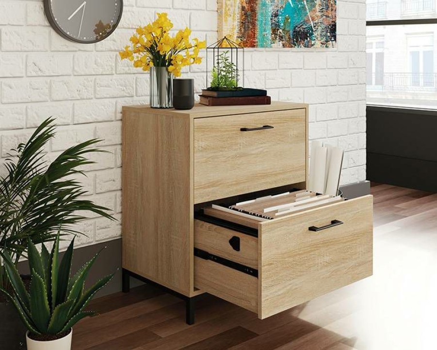 Filing Cabinets * | Reliable Quality Charter Oak 2-Drawer Lateral File Cabinet Sauder 427280