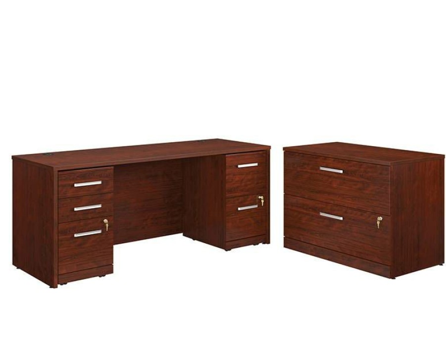 Desks * | Best Quality Affirm 72 X 24 3-File Double Ped Desk/Lat File Sauder 430204