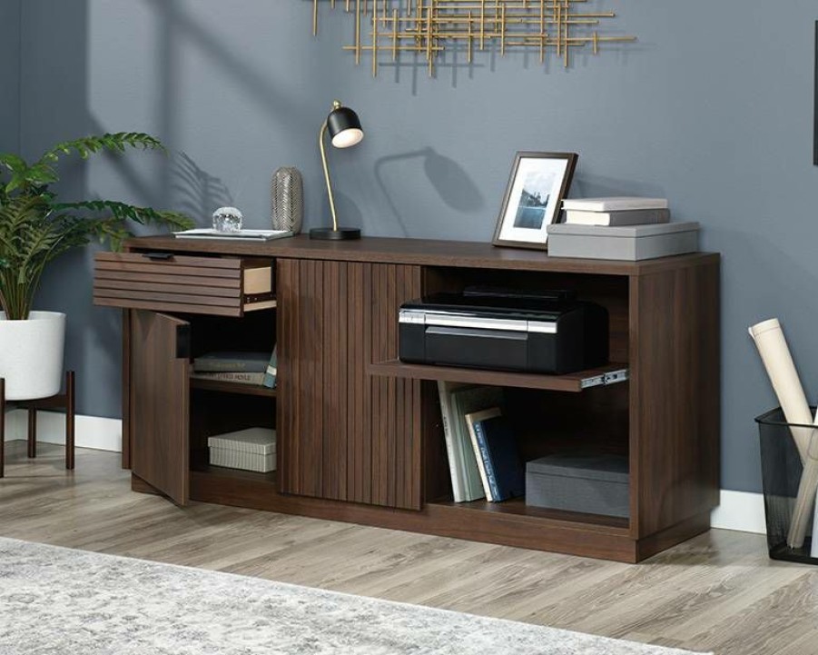 Storage Credenza * | Best Choice Englewood Credenza Spm In Spiced Mahogany Sauder 426916