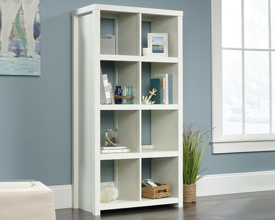 Bookcases & Shelves * | Clearance Sale Homeplus 8-Cube Bookcase In White Sauder 424018