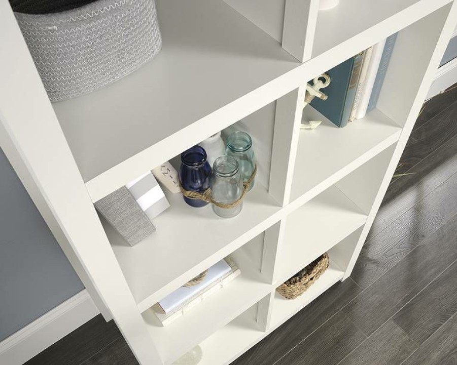 Bookcases & Shelves * | Clearance Sale Homeplus 8-Cube Bookcase In White Sauder 424018