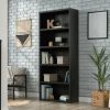 Bookcases & Shelves * | Best Quality 5-Shelf Display Bookcase In Raven Oak Finish Sauder 427262