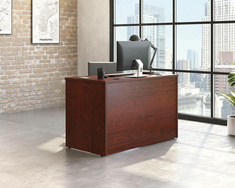 Desks * | Hot Selling Commercial Desk 48 X 24 In Classic Cherry Sauder 427058