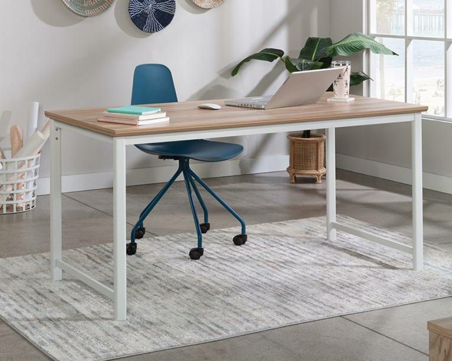 Desks * | Shop Bergen Circle 60 X 30 Table/Desk In Kiln Acacia Sauder 426459