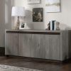 Storage Credenza * | Latest Fashion Modern Office Credenza In Mystic Oak Finish Sauder 429256