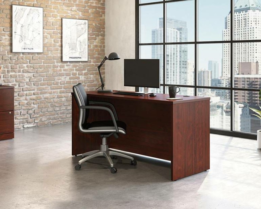 Desks * | Fashion Commercial Desk 60 X 24 In Classic Cherry Sauder 426274