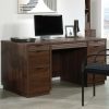 Desks * | High Quality Palo Alto 60 Commercial Executive Desk In Spiced Mahogany Sauder 427792