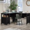 Desks * | Fashion Dawson Trail Modern L-Shaped Desk In Raven Oak Sauder 427419