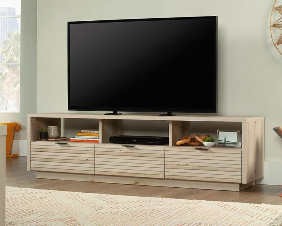 Storage Credenza * | Outlet Tv Credenza With Drawers In Pacific Maple Sauder 433258