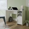 Desks * | New Arrivals White Computer Desk With Storage & Shelving Sauder 429358