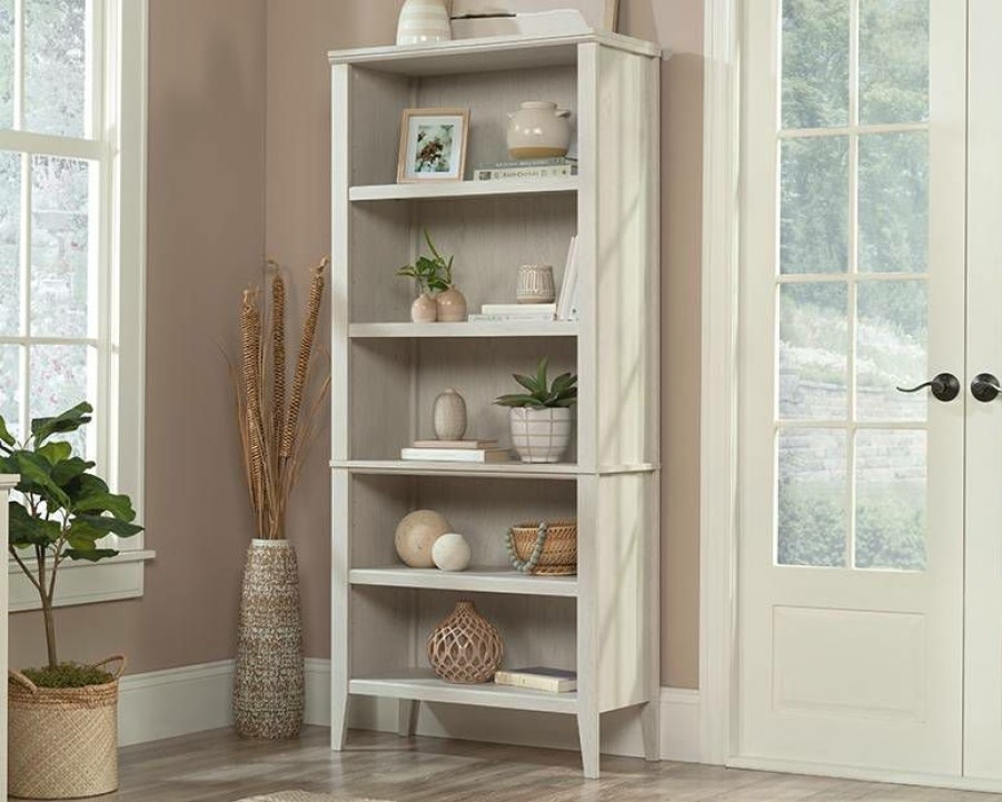 Bookcases & Shelves * | Fashion Larkin Ledge 5-Shelf Display Bookcase In Glacier Oak Sauder 433634