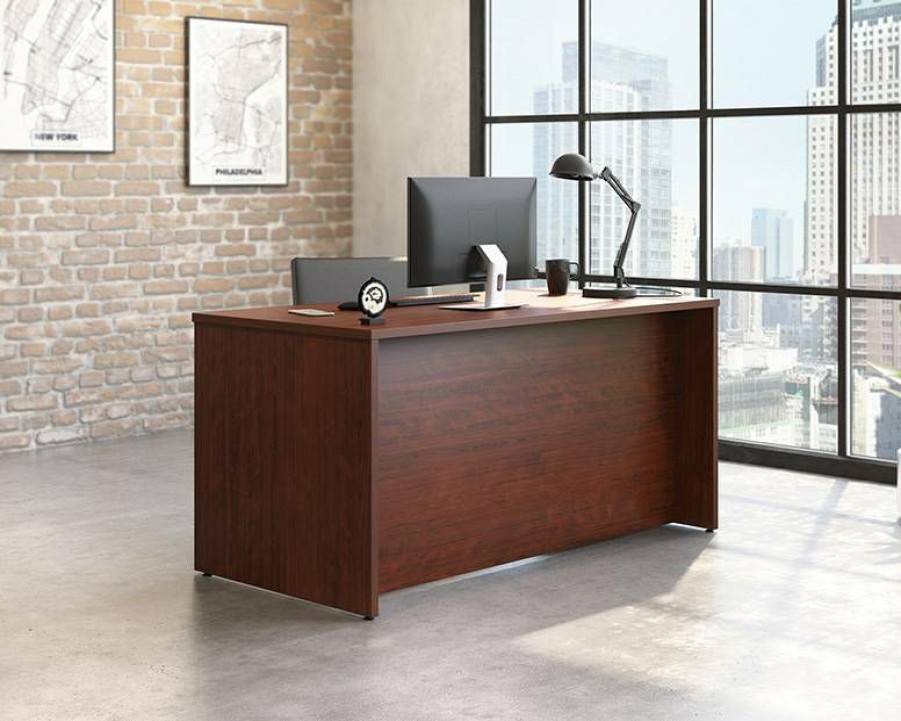 Desks * | Original Commercial Desk 60 X 30 In Classic Cherry Sauder 426277