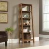 Bookcases & Shelves * | Best Quality Trestle 5-Shelf Bookcase In Vintage Oak Sauder 424121