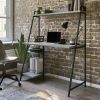 Desks * | High Quality North Avenue Computer Desk With Hutch In Faux Concrete Sauder 432024