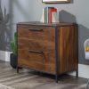 Filing Cabinets * | Outlet Sale 2-Drawer Lateral File Cabinet In Grand Walnut Sauder 429434