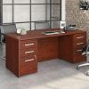 Desks * | Clearance Sale Affirm 72 X 36 2-File Double Ped Bowfront Desk Sauder 430214